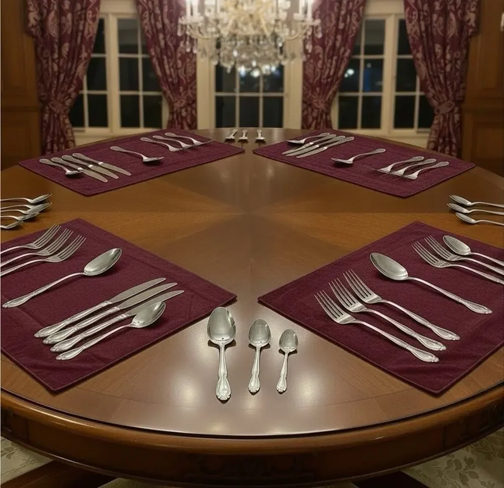 Stainless Steel Flatware. Monogrammed With An “A”. 22 Pieces. B14